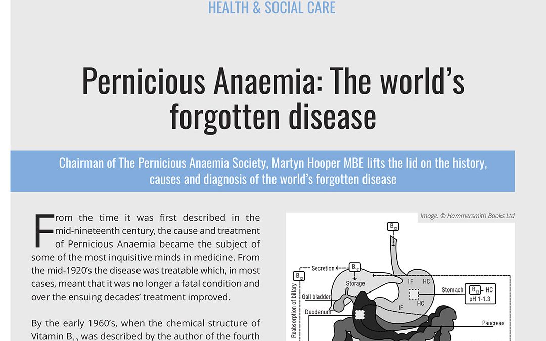 Pernicious Anaemia: The world’s forgotten disease