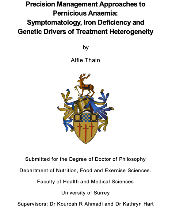 Rethinking Pernicious Anaemia: Insights from My PhD Research
